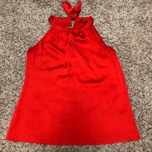 Outback Red Sleeveless Red Halter Top